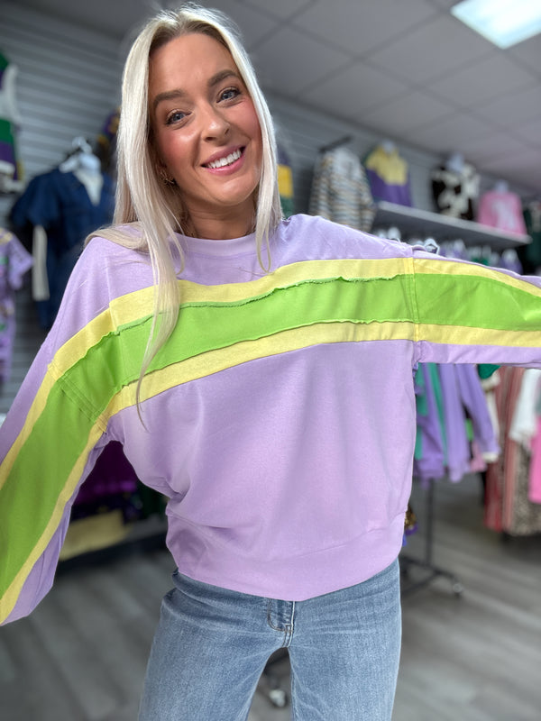 Mardi Gras Pastel Longsleeve Top