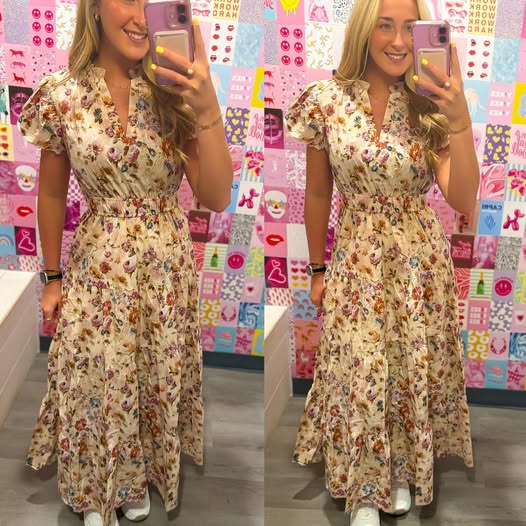 Autumn Floral Dreams Dress