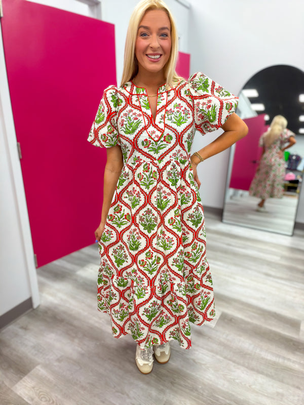 The Market Day Midi | Red