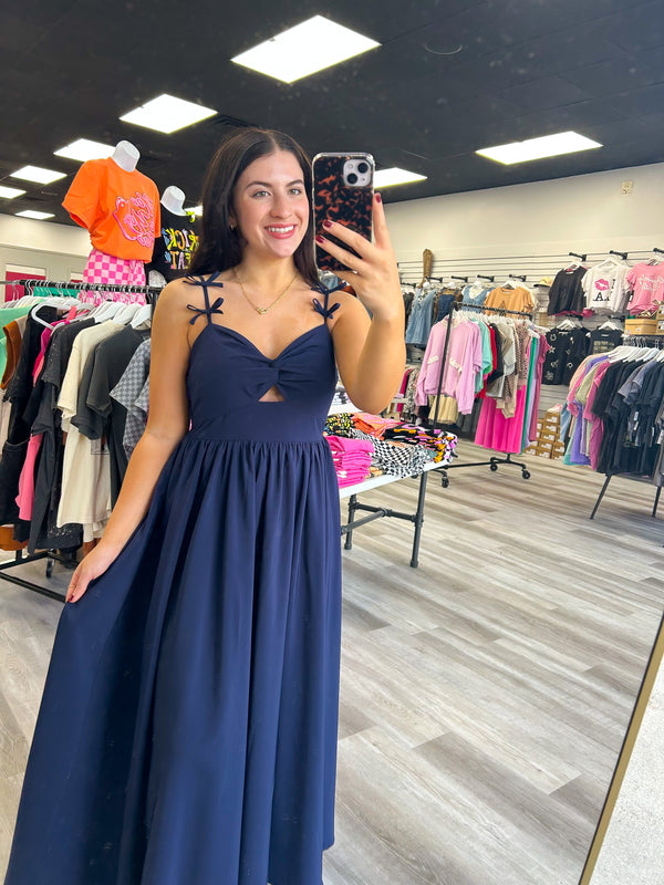 Dreaming Of Sunshine Keyhole Midi Dress