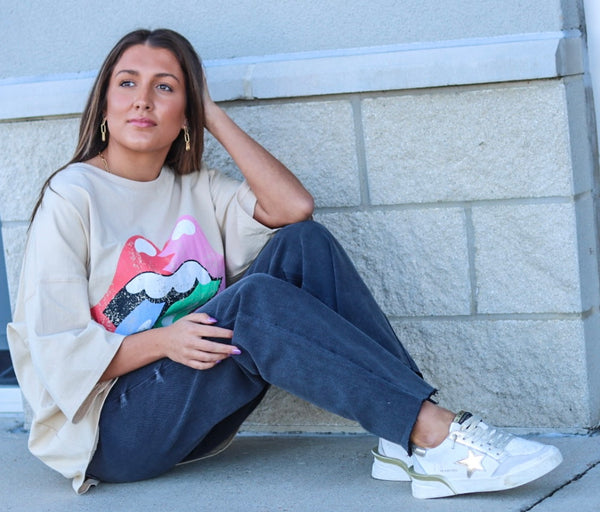 Rock N Roll Oversized Graphic