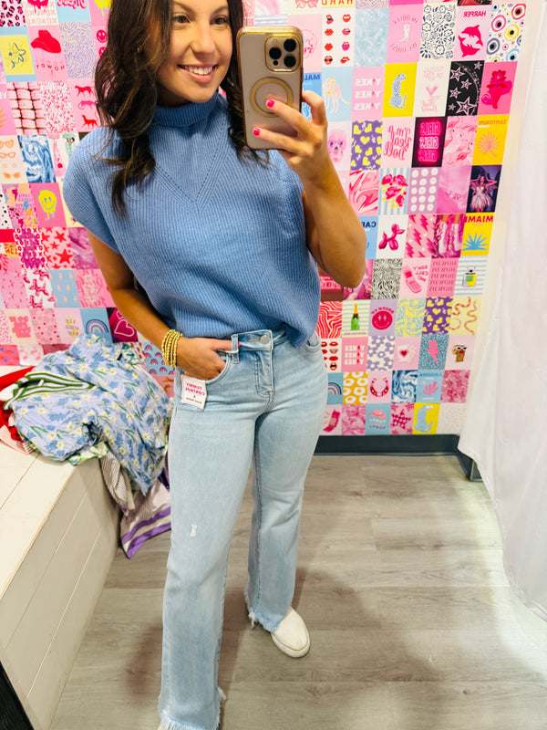 The Sweet & Chic Sweater Tee | Baby Blue