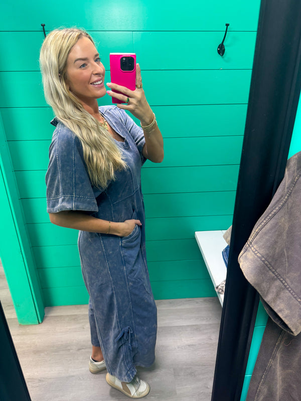 Meet Me Half Way V-Neck Jumpsuit
