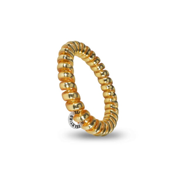 Sunset Gold - Large Spiral Hair Coils, Hair Ties, 3-pack