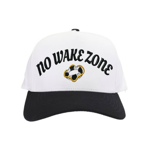 No Wake Zone Embroidered Trucker Hat