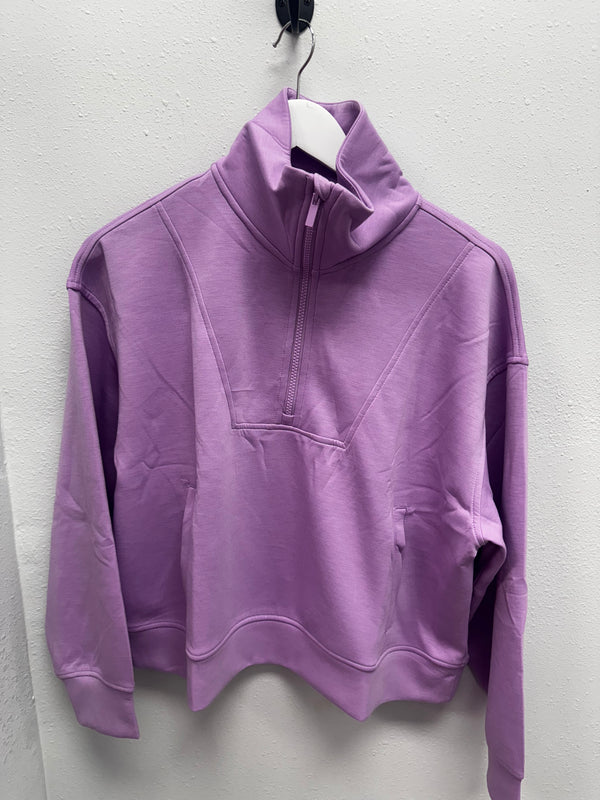 BLACK FRIDAY | High Neck Scuba Half Zip Pullover