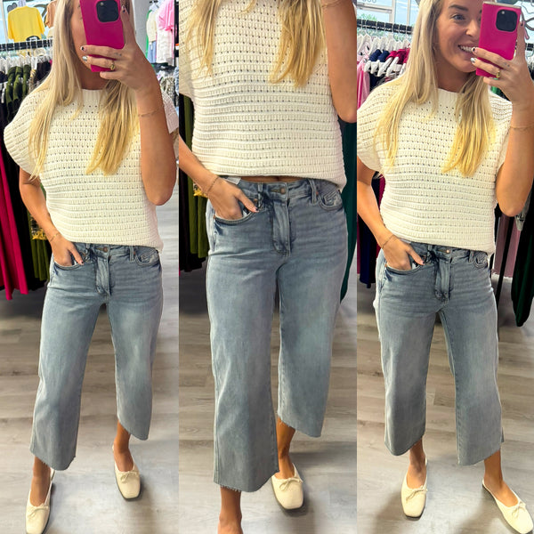 The Brenna Cropped Denim | Judy Blue