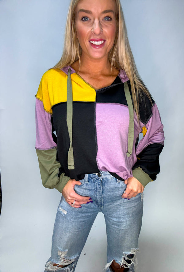 Mardi Gras Hooded Pullover