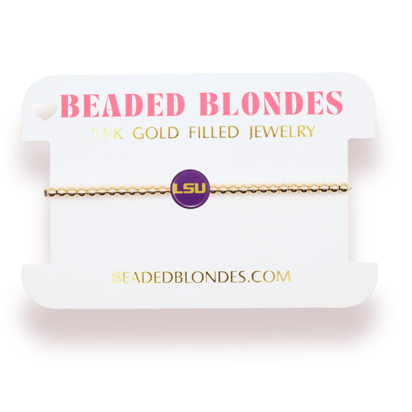 LSU/Tigers Logo Bracelet