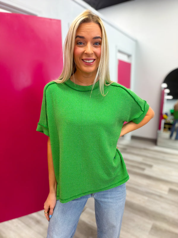 Bright Side Ribbed Top