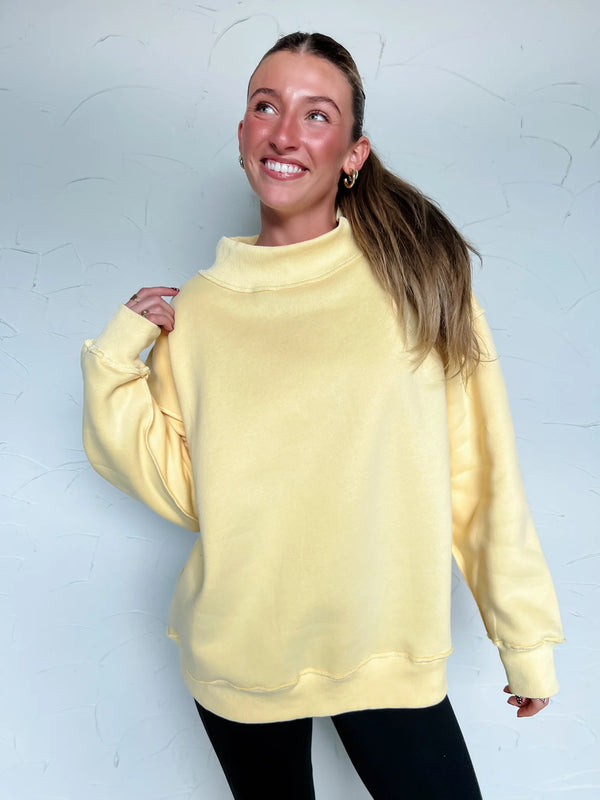 Color Me Comfy Mock Neck Sweatshirt