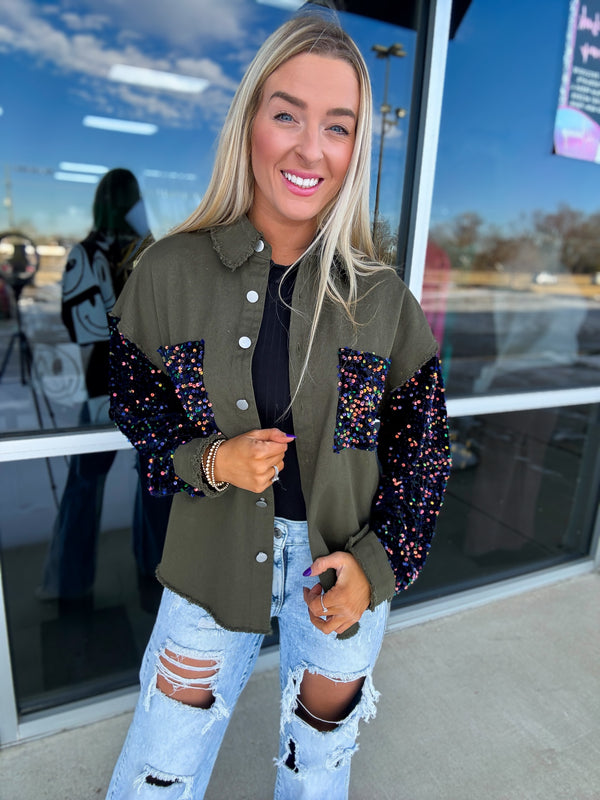 Just a Sparkling - Olive Shacket