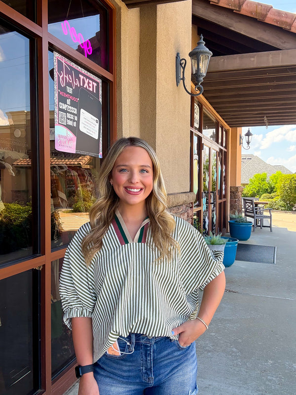 In The Breeze Top - Olive