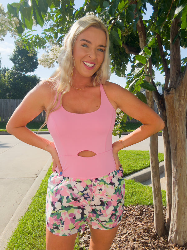 Floral Athletic Romper