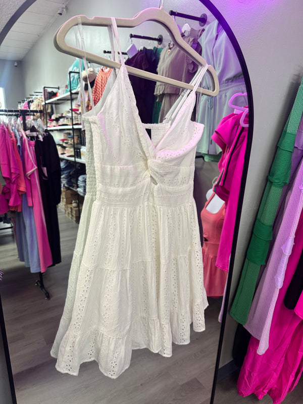 Lace Dress with Twist Bust | ONLINE ONLY