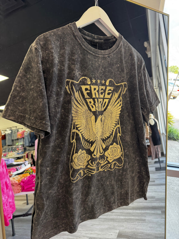 Free as Can Be Vintage Look Graphic Tee