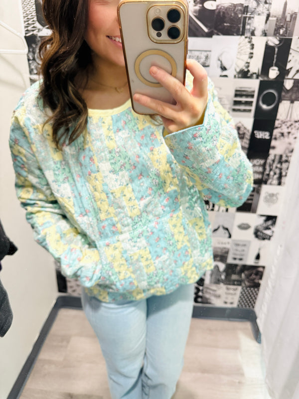 Blue Skies & Buttercups Pullover