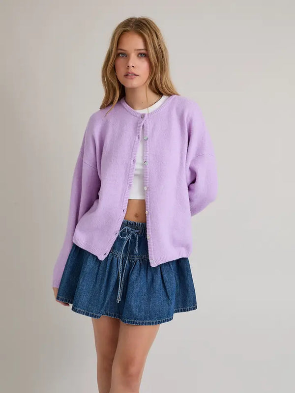 The Dreamy Lavender Cardigan