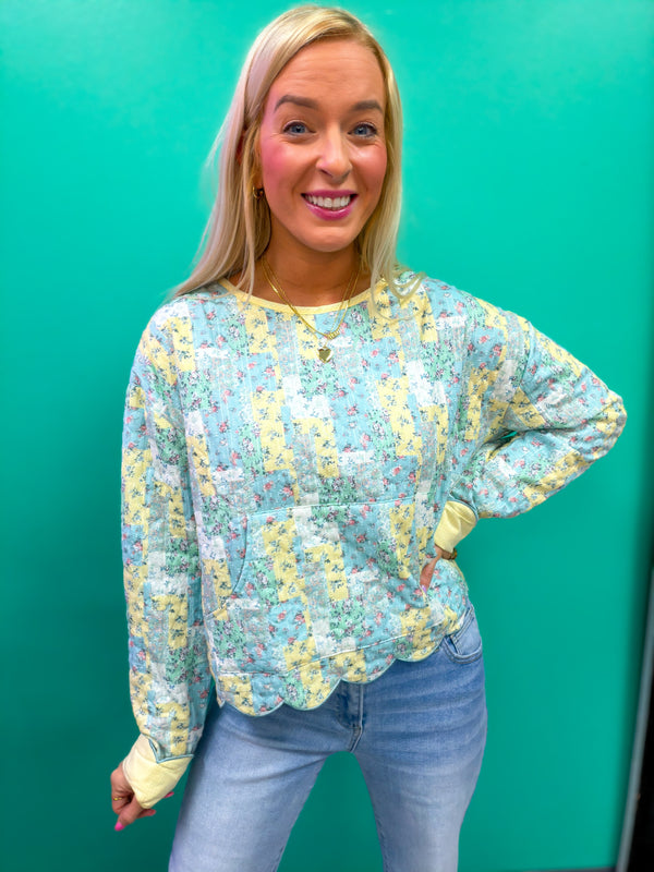 Blue Skies & Buttercups Pullover