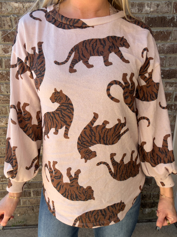 Tiger Long-Sleeve Top