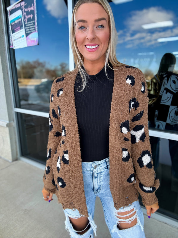 Keep Me Cozy Leopard Cardigan