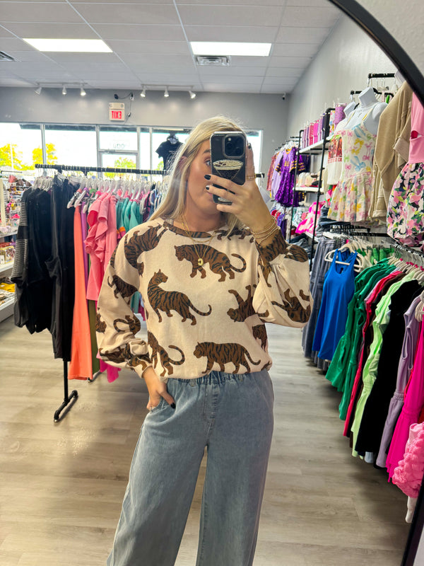 Tiger Long-Sleeve Top
