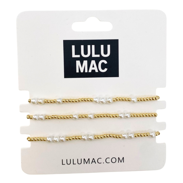 LULU MAC | Beaded Bracelet Pearl
