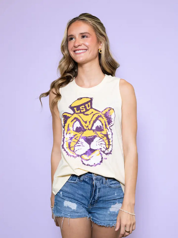 LSU Vintage Tiger (Licensed) Tank | Butter
