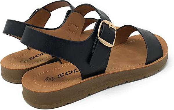 The Josie Sandal - Black