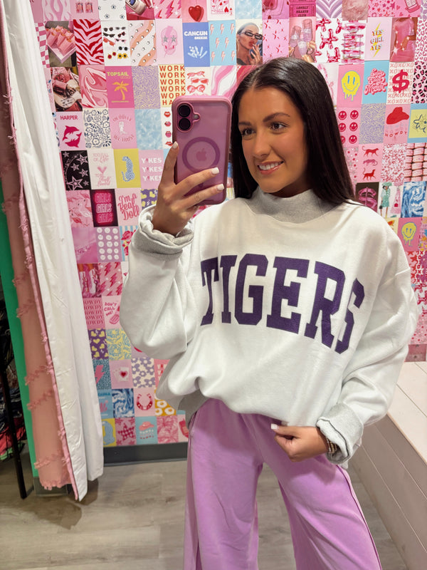 LOUISIANA & TIGERS Reversible Sweatshirt