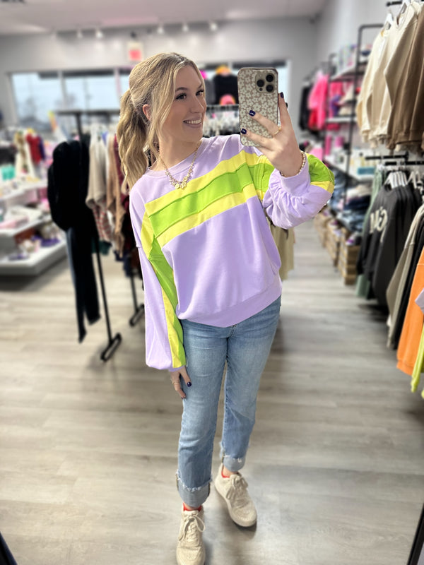 Mardi Gras Pastel Longsleeve Top