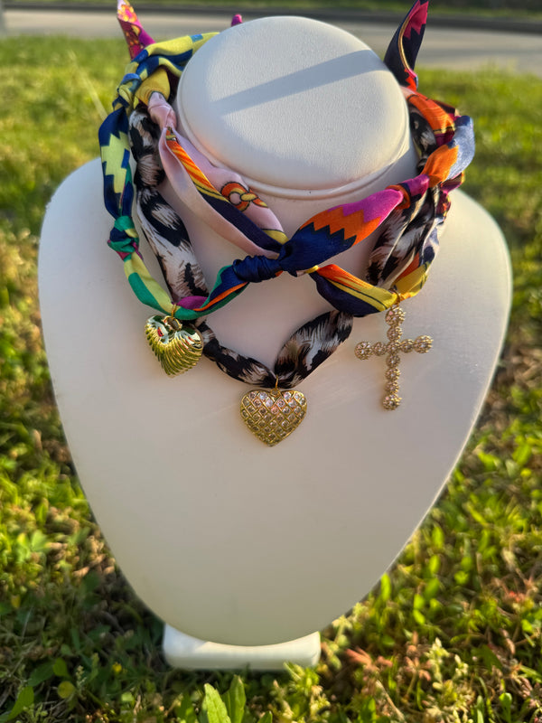Scarf Bandana Charm Necklaces