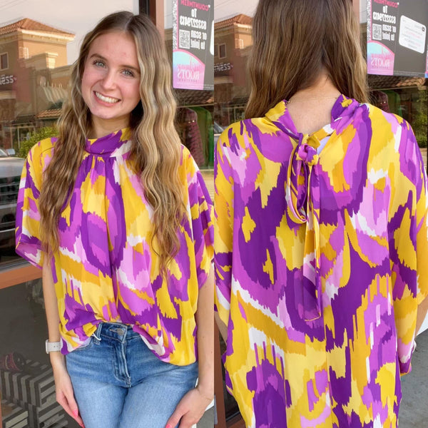 London Purple Yellow Top