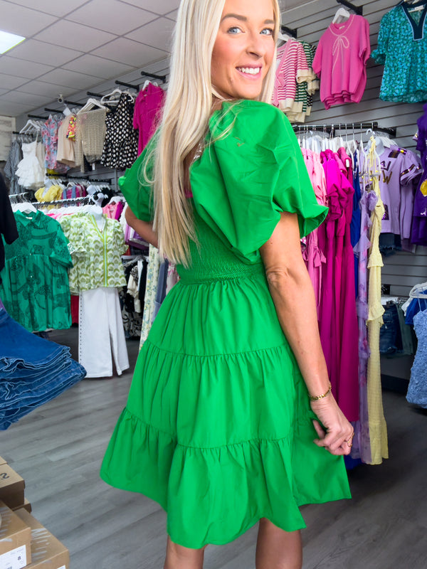 Green Light Moment Kelly Green Dress | ONLINE ONLY