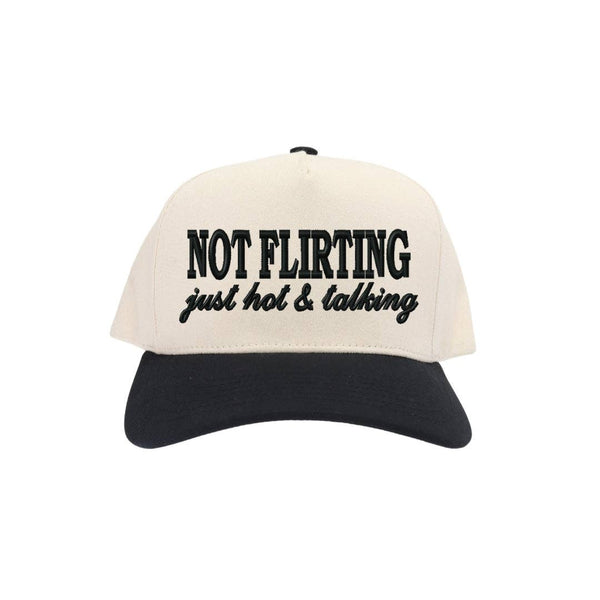 Not Flirting C.C Embroidered Trucker Hat TCM0002
