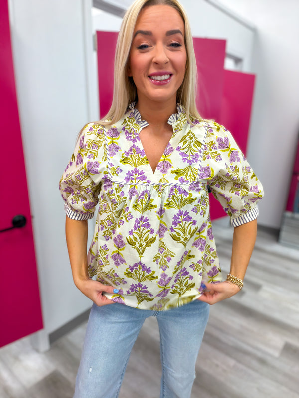 Among the Violets Top