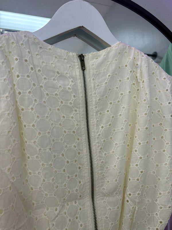 Cream Embroidery Eyelet Sets