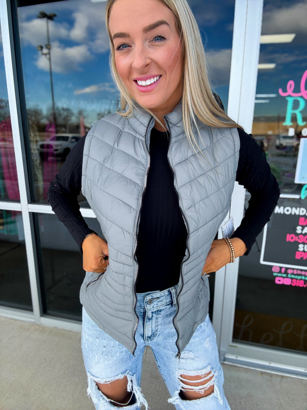 The Sabrina Vest Grey