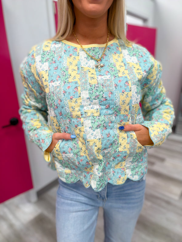 Blue Skies & Buttercups Pullover