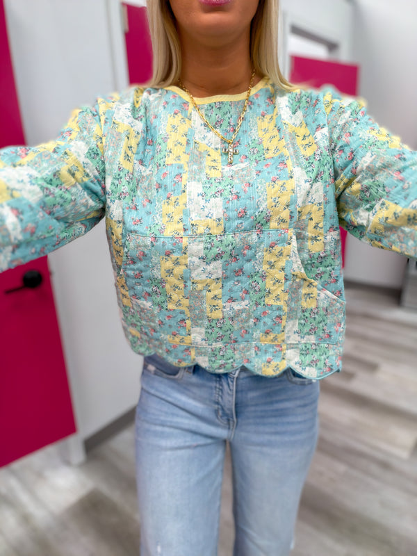 Blue Skies & Buttercups Pullover