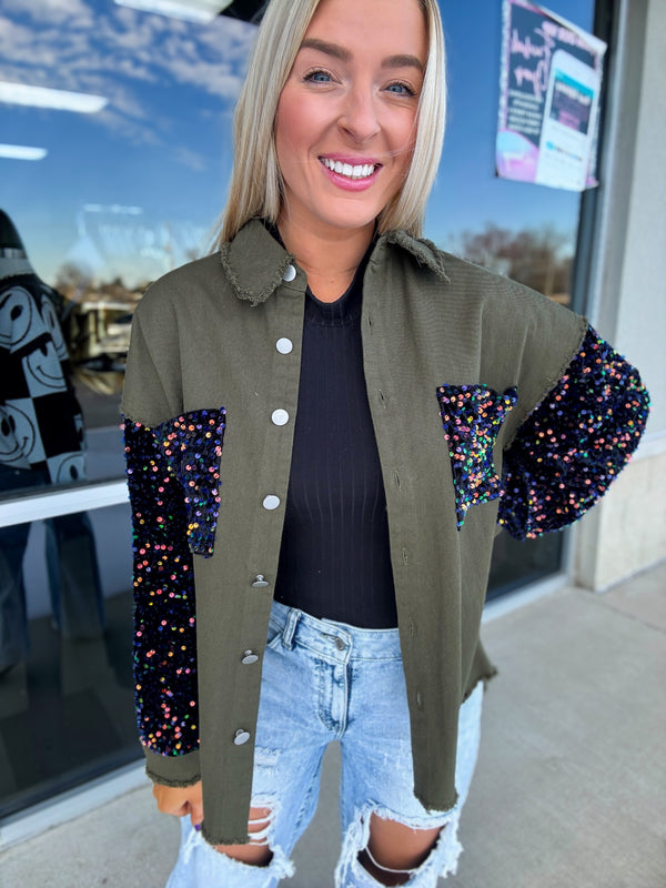 Just a Sparkling - Olive Shacket