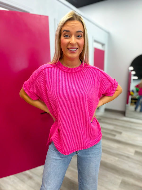 Bright Side Ribbed Top