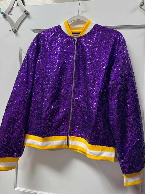 Sequin Bomber Jacket