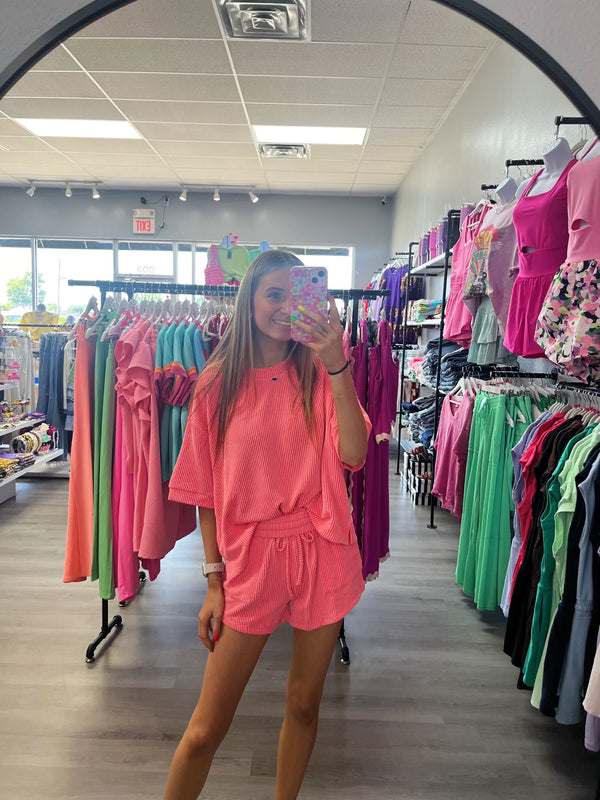 My Way Ribbed Round Neck Set