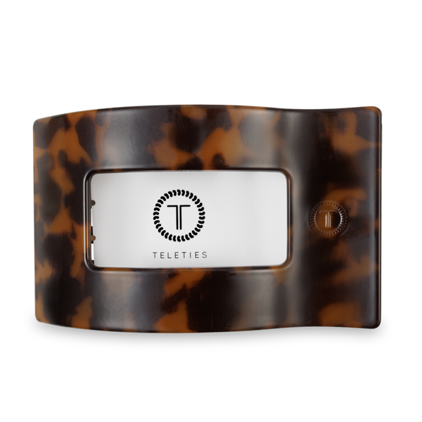 Flat Rectangle Hair Clip | Large | Tortoise
