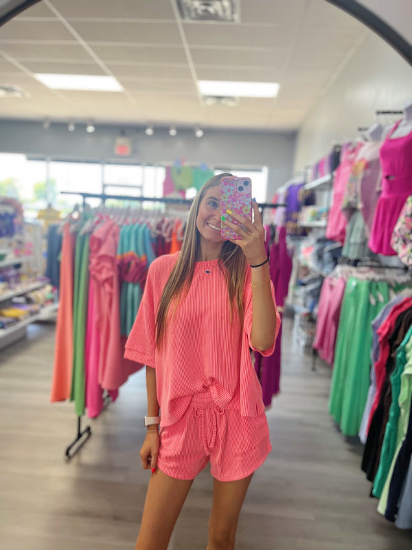 My Way Ribbed Round Neck Set