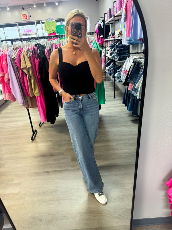 The Ryder V Waist Wide Leg Denim