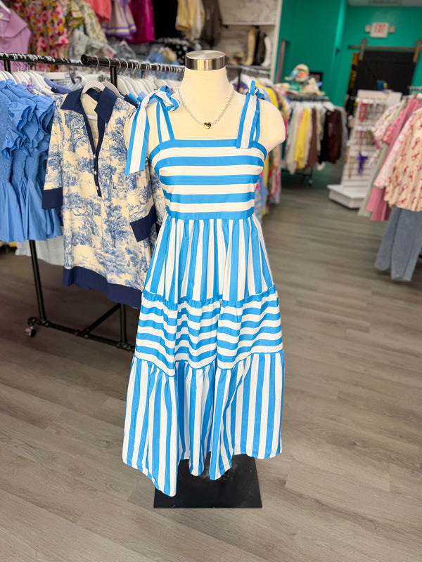 Boardwalk Bow Dress | Blue