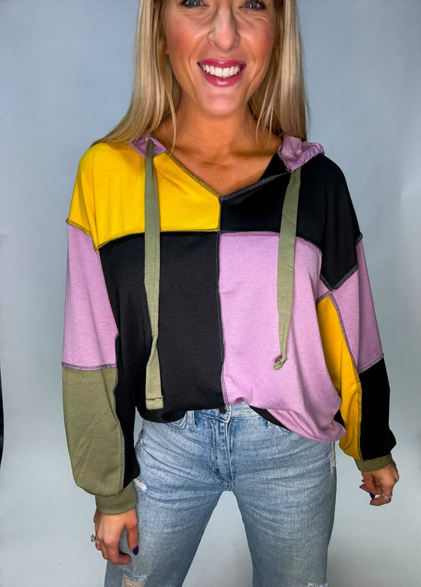 Mardi Gras Hooded Pullover