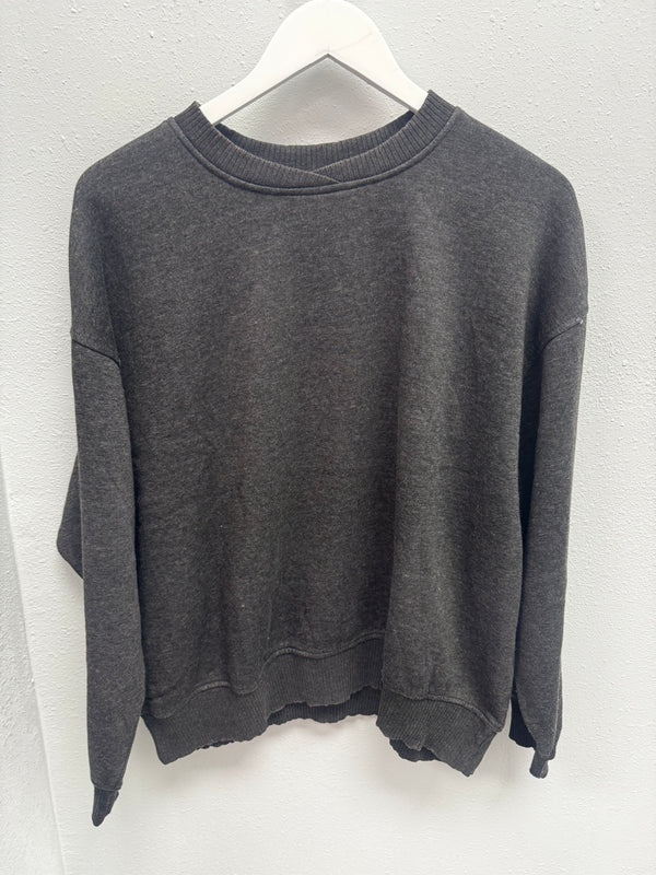 BLACK FRIDAY | Acid Wash Oversized Fleece Pullover